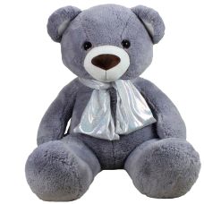 М’яка іграшка Ведмедик Бублик 3/7 (сірий), 120 см