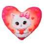 М’яка подушка Серце Котик, 35 см