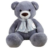 М’яка іграшка Ведмедик Бублик 3/7 (сірий), 120 см
