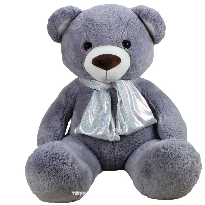 М’яка іграшка Ведмедик Бублик 3/7 (сірий), 120 см